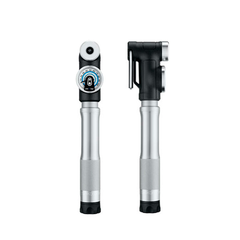 Bomba de mano CRANKBROTHERS Sterling con manómetro / Color Plata